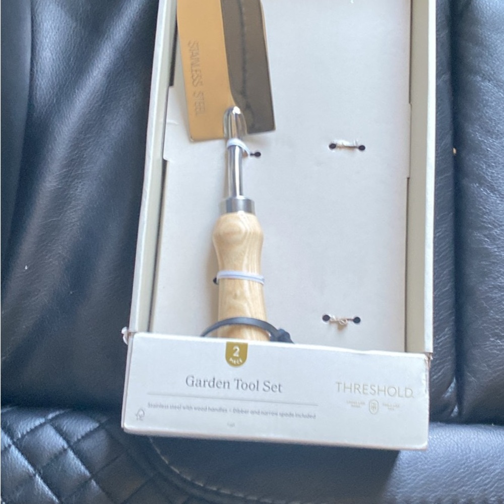 Threshold Stainless Steel Garden Tool with Wooden Handle